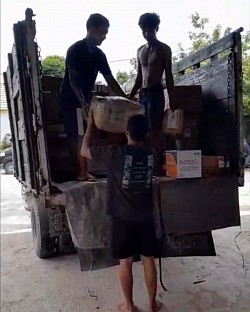 SEWA TRUK KONTAINER FUSO SAMPIT