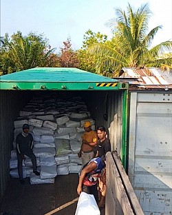 SEWA TRUK KONTAINER FUSO SAMPIT